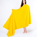 Cotton Paradise 100% Cotton Turkish Towel, Soft Absorbent Quick Dry, 40x80 Oversized Bath Sheet Towel, Yellow