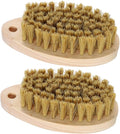 2pcs Bristle Brush Carpet Cleaner Brush Floor Scrubbing Brush Long Handled Stiff Brush Shoes Washing Scrub Brush Floor Cleaning Brush Laundry Soft Fur Shoe Brush Wood