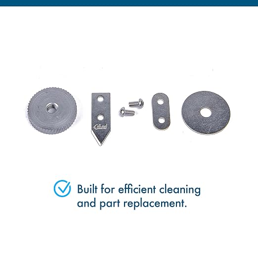 Edlund 11108 'Old Reliable' Heavy Duty Manual Can Opener Kit with Knife and Gear Replacement, Model #1 | Alloy steel prep tool for busy restaurant kitchens. Includes gear & 2-sided knife. Processes 4 to 6 large tins a minute
