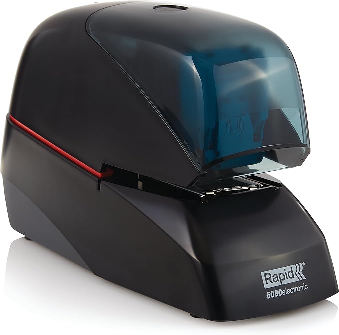 Rapid 5080e Professional Electric Cartridge Stapler, 90 Sheet Capacity, Black, Includes 1 Cartridge with 5000 Staples (90147)