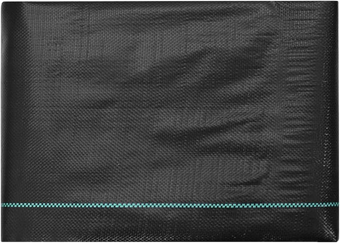 VEVOR 3FTx50FT Premium Heavy Duty Weed Barrier Landscape Fabric, 3.2OZ Woven Geotextile Fabric Under Gravel, High Permeability for Weed Blocker Weed Mat, Driveway Fabric, Weed Control Garden Cloth