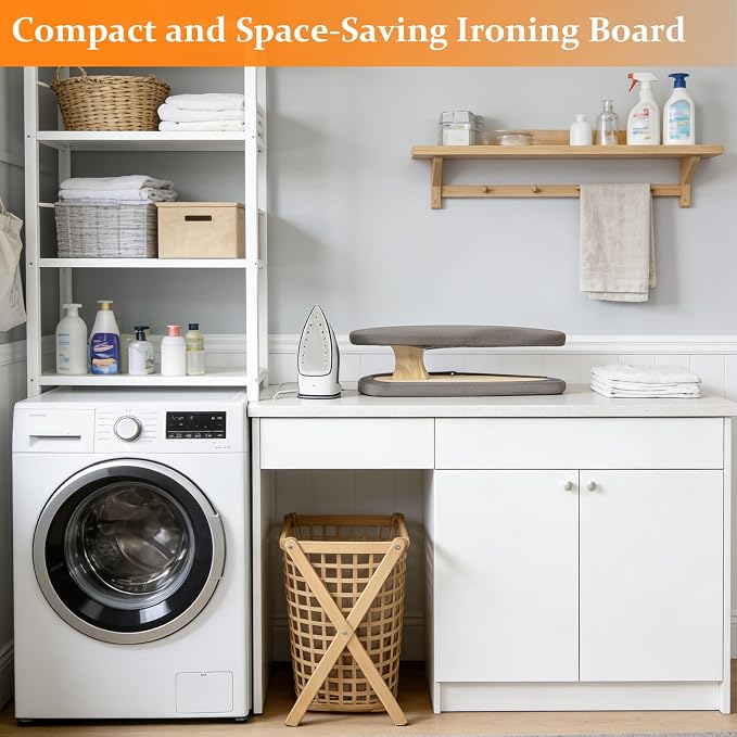Tailor Sleeve Ironing Board, Two-Sided Sleeve Pressing Board with Removable Cover & Cotton Padded, Home Use, Tailor Workshops, Sewing Enthusiasts, Gray