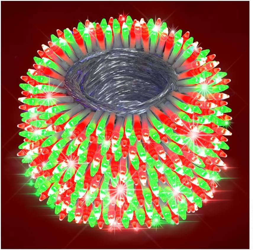 WUXYIYANG 750 LED 240FT Red & Light Green Valentine Lights, 12 Pro Modes