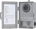 DEWENWILS Pool Pump Timer, Mechanical Timer Box Outdoor, Heavy Duty 2HP 40A 120-277 VAC, 24-Hour Programmable ON/Off Timeable Switch for Water Heater, Pool Pump, ETL Listed