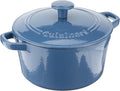 Cuisinart 3 Qt Casserole, Covered, Enameled Provencial Blue