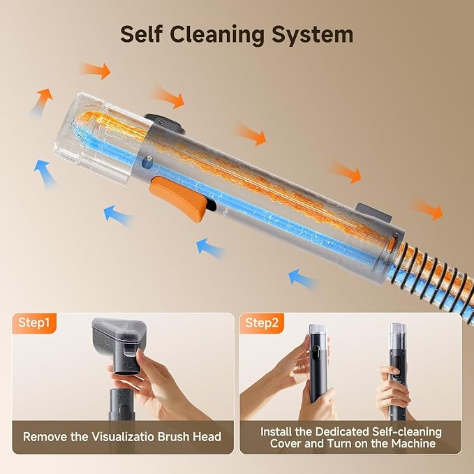 Uwant Carpet Cleaner Machine 18Kpa Portable Carpet Cleaner for Cars Couch, 2in1 Water Tank Upholstery Cleaner, Spot Cleaner with Cleaning Tools, 2.4 Liter Set of 1