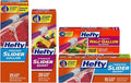 Hefty, 1 Hefty Slider Bags, Quart, 20 CT, 1 Freezer Slider Bags, Quart, 15 CT, 1 Freezer Slider Bags Gallon, 25 CT, 1 Slider Bags Half Gallon, 32 CT (Variety Pack)