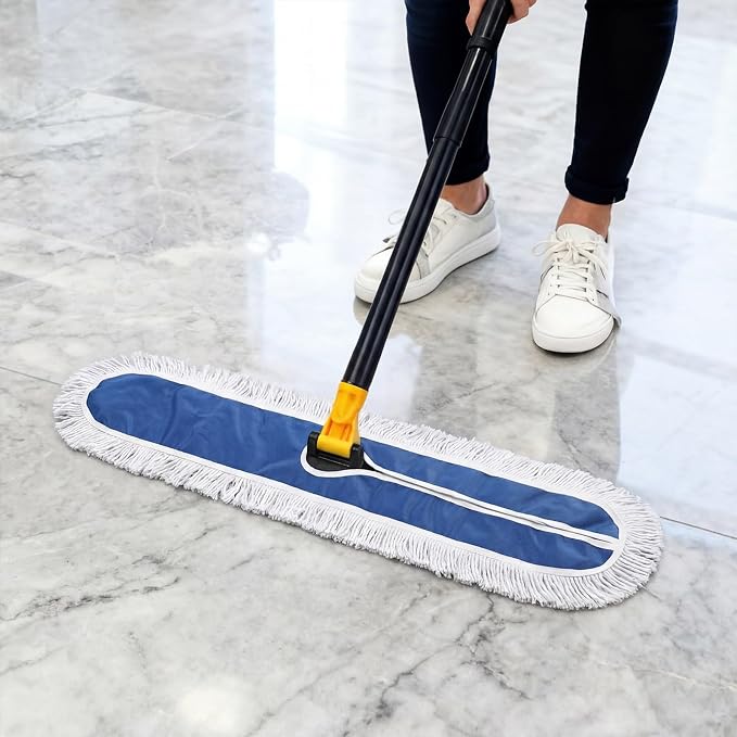 10 Pack 36 Commercial Dust Mop Replacement Heads Reusable Washable Cotton Dusting Pads Compatible with Industrial Dust Mop for Commercial Floor Cleaning and Janitorial Supplies Gym Office
