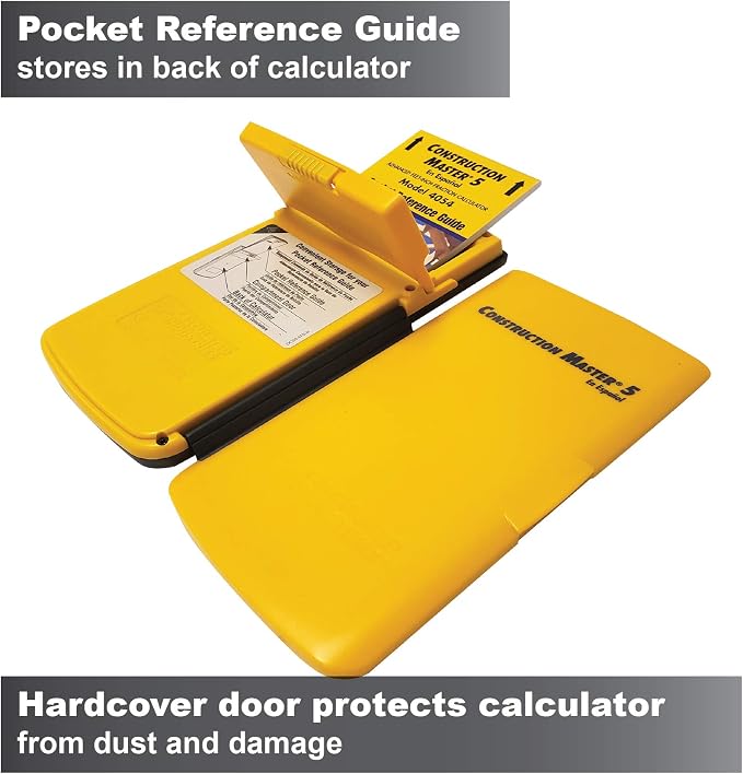 Calculated Industries 4054 Construction Master 5 Calculator | en Español, Feet-Inch-Fraction, For Carpenters, Construction Calculator with all Spanish labeling