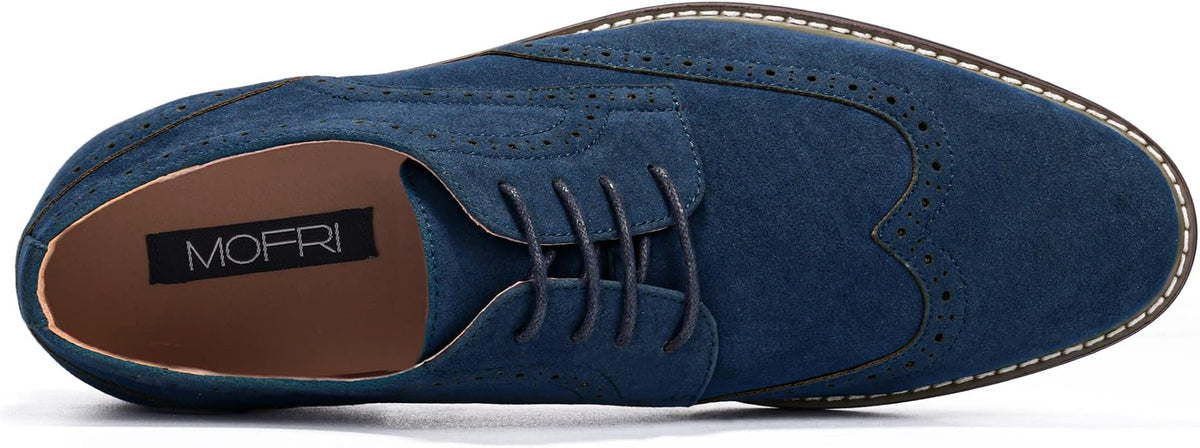 Mens Classic Cap Toe Dress Shoes Oxford for Office | Polished PU Outer Shell,Ventilated Comfortable Latex Insole. Formal Footwear Suited for Office Engagements ,Outings,Weddings