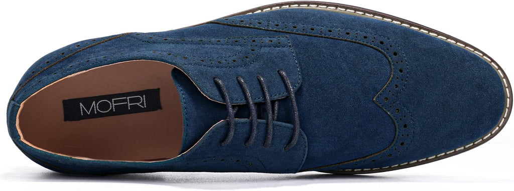 Mens Classic Cap Toe Dress Shoes Oxford for Office | Polished PU Outer Shell,Ventilated Comfortable Latex Insole. Formal Footwear Suited for Office Engagements ,Outings,Weddings