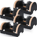 Sliner 4 Pieces Boot Brush Scraper Outdoor Shoe Cleaner for Mud Dirt | Heavy Duty Bristles, Entryway Doorway Placement, Removes Mud Snow Slush, Wood Plastic Build, Fast Cleaning on Sneakers Boot