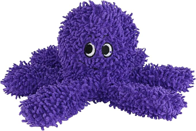 MIGHTY Tuffy Microfiber Medium Ball Octopus Dog Toy | Ultra Durable Plush Toy with Multiple Layers & Reinforced Seams , Washable and Floats , Mighty® Construction