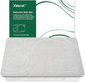 XMarrat Stone Bath Mat, Quick Drying Diatomaceous Earth Bath Mat, Super Absorbent Stone Bath Mats for Bathroom, Non-Slip Diatomite Stone Bath Mat, Easy to Clean(23.6 x 15.4 Light Gray)
