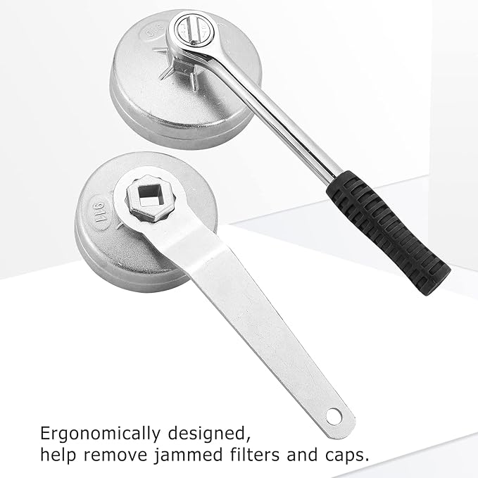 23PCS Oil Filter Removal Tool, Oil Filter Removal Cap Wrench Socket Tool Set 1/2" Automotive Removal Garage Tool