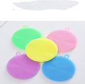 Thickened Silicone Brush Rag Multifunctional Scouring Pad Nonstick Kitchen Rag Cleaning Laundry Pan, for Kitchen Cleaning