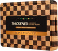 Cutting Boards for Kitchen, Checkered Cutting Board, 1.2" Thick | 16.5" x 11.6" Walnut Wood Chopping Board with Juice Groove&Handle, Double-sided Butcher Block for Prep&Serving with Gift Box