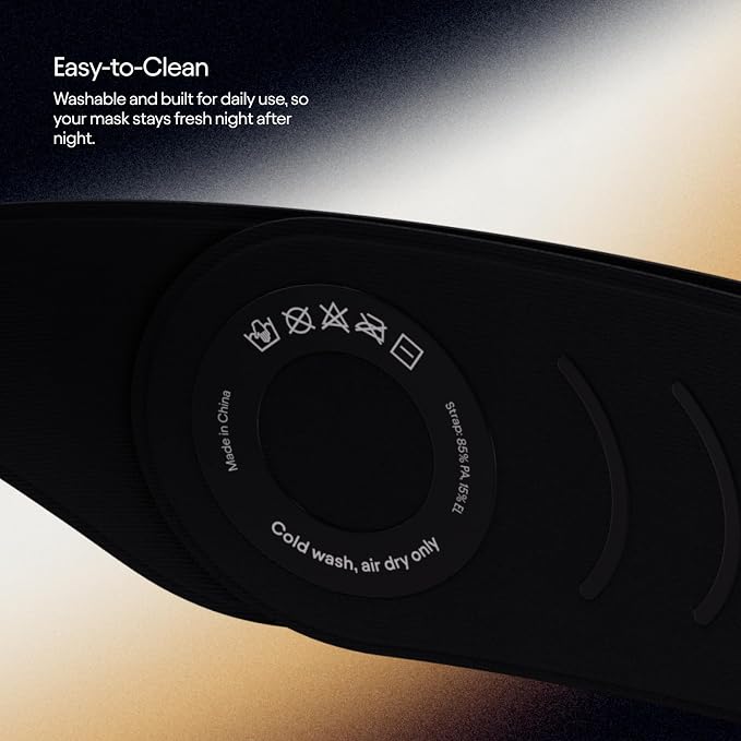 Loop Eclipse Sleep Mask – Premium Light-Blocking Eye Mask for Sleep, Travel, Napping & Side Sleepers | Deeper Darkness for Easier Rest | Face-Hugging Fit with Eyelash Clearance