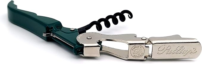 Pulltap's Genuine Slider 900 Waiter's Corkscrew – Double-Hinged Wine Key with Sliding Foil Cutter – Patented Design – Made in Spain – Verde Oscuro (Dark Green)