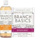 Branch Basics Concentrate (33.8 oz) + Oxygen Boost (4 lbs) | Multi-Surface All Purpose Cleaner Concentrate + Natural Stain Remover, Grout Cleaner | Human-Safe, Fragrance Free