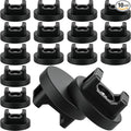 Yookeer 10 Pcs Magnetic Zip Tie Mount Base Black Magnetic Cable Clips Wire Holder Multipurpose Cable Ties Management Base Electrical Supplies for Wire (31 mm)