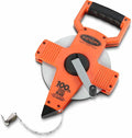 Keson NR10100H Nylon Coated Steel Blade Measuring Tape with Zero Point at Tape End and Hook End (Graduations: 1/10, 1/100), 100-Foot