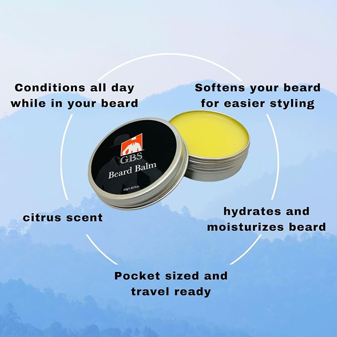 GENTS Beard Care Kit for Men with Faux Leather Travel Bag – Beard Oil, Balm, Boar Bristle Brush, Wooden Comb, Grooming Scissors – Complete Beard Grooming Set (Beard Kit with Travel Bag, 9 Pieces)