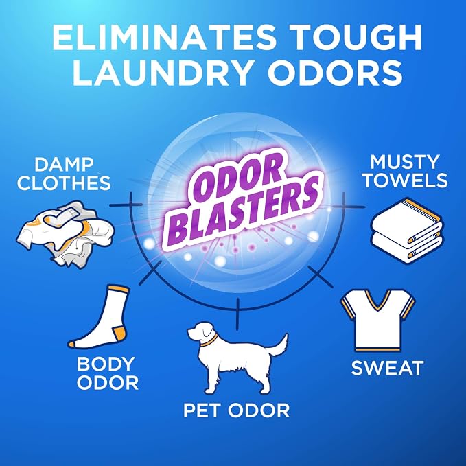 Arm & Hammer Plus OxiClean Odor Blasters Fresh Burst, 75 Loads Liquid Laundry Detergent, 118.1 Fl oz