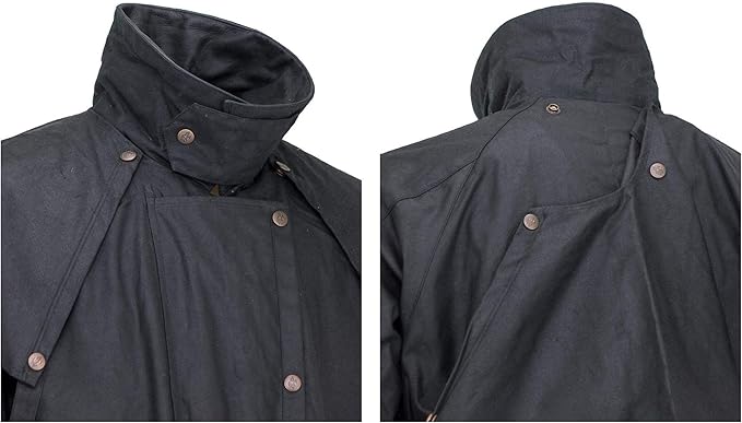Outback Trading Company Unisex 2056 Stockman Waterproof Breathable Extra-Long Cotton Oilskin Duster Coat