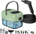 2500W Handheld Steam Cleaner, 3-Level Adjustable Steam Cleaner for Home with 16 Accessories, Multipurpose Portable Steamer Cleaning for Car,Floor,Furniture,Tile,Grout,Couch,Fast Heat-Up (Green)
