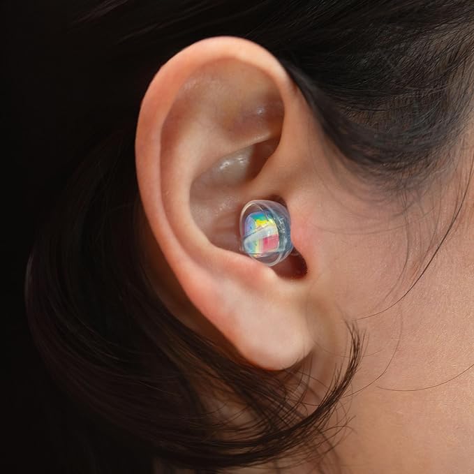 Eargasm Smaller Ears Rainbow Earplugs for Concerts, Festivals, Musicians, Night-Life, Motorcycle Hearing Protection - Reusable Ear Plugs for Small Ear Canals, High Fidelity Noise Reduction up to 21 dB