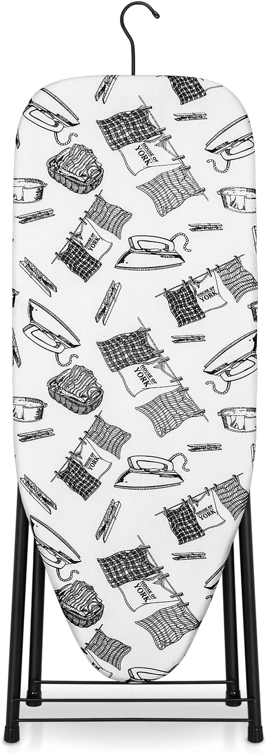 Duwee 13"×35" Ironing Board Small with Heat Resistant Cover Thicken Padding | Folding Compact Ironing Board,Light Weight,Easy to Storage