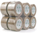 BOMEI PACK 3inch Brown Packing Tape, 12 Refills Rolls Wide Packaging Tape for Moving, Shipping and Storage, 2.4 Mil x 110 Yards