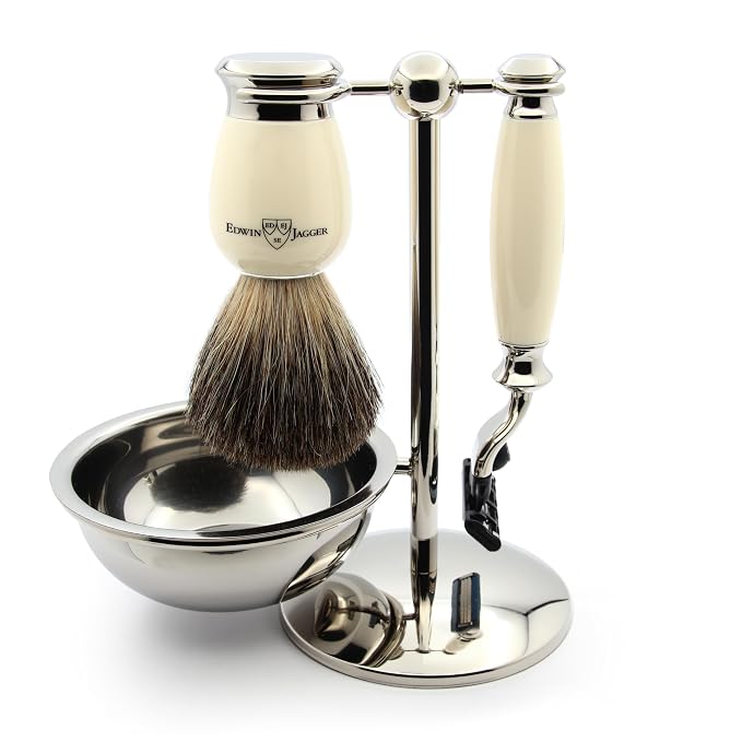 Edwin Jagger Shaving Gift Set, Ivory