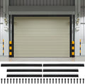 DoubleFill 10 x 8 ft Garage Door Brush Seal Kit, 3 Inch Roll up Door Seal with Aluminum Track, Heavy Duty Nylon Brush for Commercial Doors, Warehouse Barn, Energy Saving, Pest Proof, Black