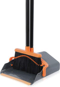 Simpli-Magic 79194 Lobby Broom with Dustpan, Black/Orange