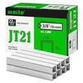 meite JT21 Staples, 3/8 Inch Galvanized Fine Wire Staples for Staple Gun - 7/16" Crown JT21 Staple Refill, Ideal for Upholstery, Crafts, Furniture (10 Boxes)