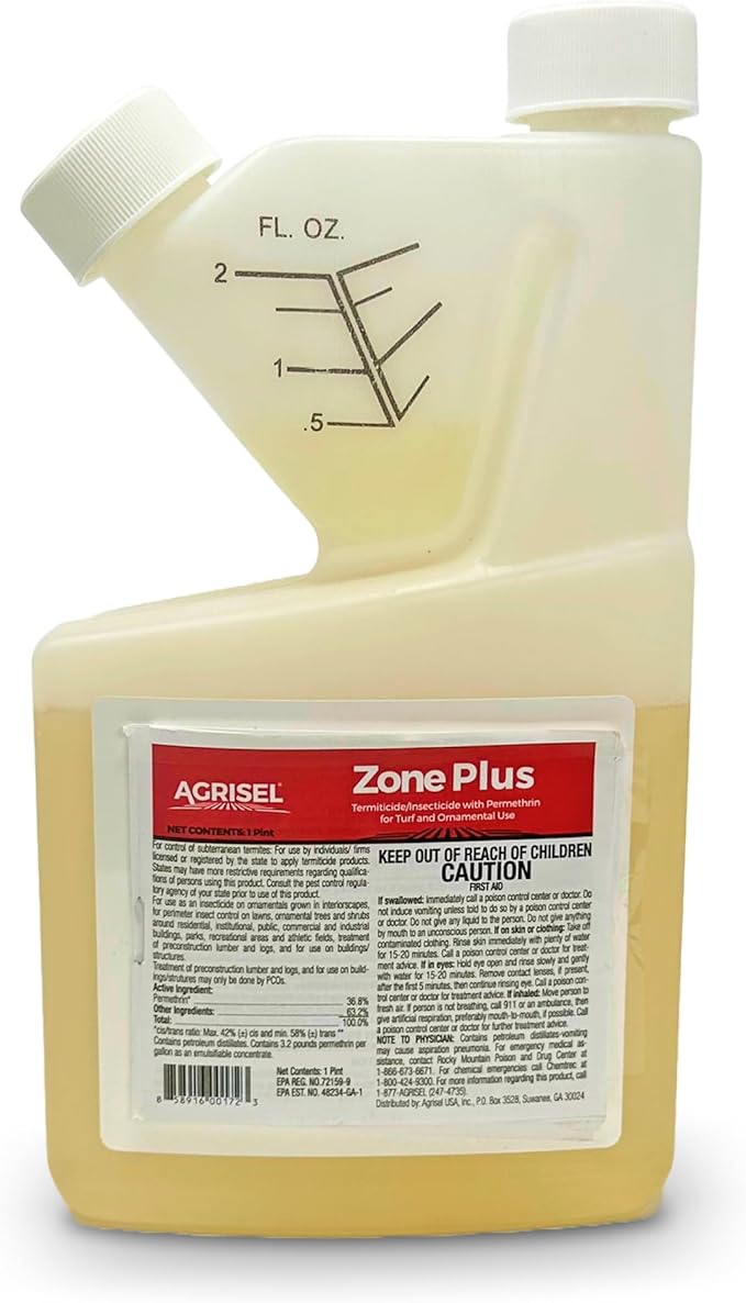 Agrisel Zone Plus Insect & Pest Control, Broad Spectrum, for Indoor & Outdoor, Effective Against 100 Pests, Eco-Friendly, 16 Ounce