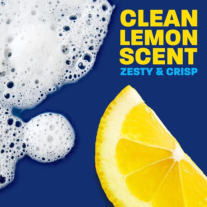 Dawn EZ Squeeze Platinum Liquid Dish Soap, 20.5 Fl Oz (Pack of 3), Lemon Scent, bundled with Heavy Duty Scotch Brite Sponge