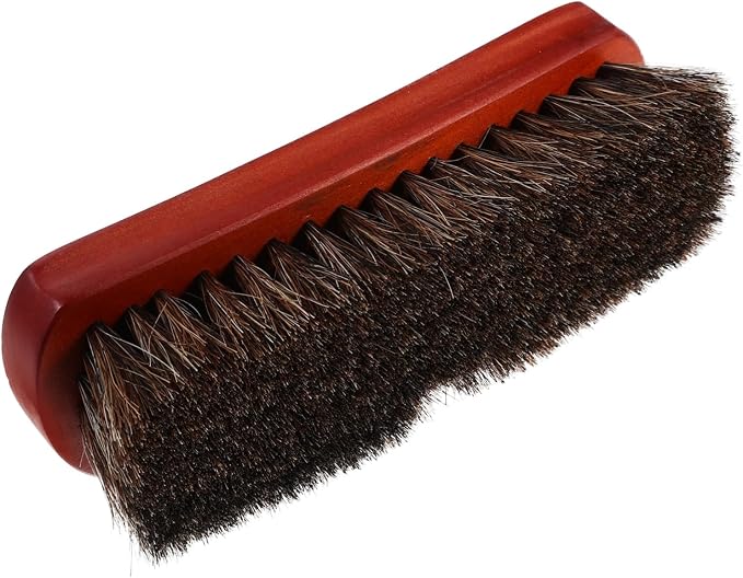 3pcs Laundry Scrubbing Brush Portable Wooden Shoe Cleaning Brush Horsehair Bristles for Shoe Polishing and Boot Care Ergonomic Grip Design for Comfortable Use