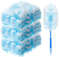 Vesici 150 Pcs Duster Refills Compatible with Swiffer Dusters Bulk Disposable Replacement Thickened with 1 Handle Heavy Duty for Cleaning, Office (Blue)