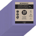 Swedish Dishcloths for Kitchen XL, 30 Sheet Roll, Biodegradable & Compostable, Reusable Paper Towel Cleaning Cloths, 11" x 10", No Odor, Washing Dishes, Ultra Absorbent Cellulose Sponge Towel, By LOLA
