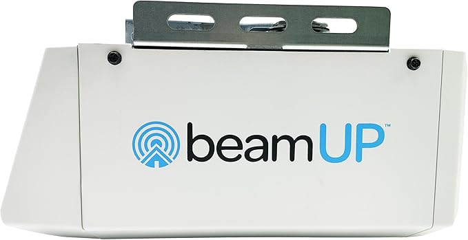 Pacer BU50 Overhead Garage Door Opener with Heavy-Duty Chain Drive for Single or Double Doors, Wall Mount, and Remote Garage Opener Included, Quick and Easy Installation, White