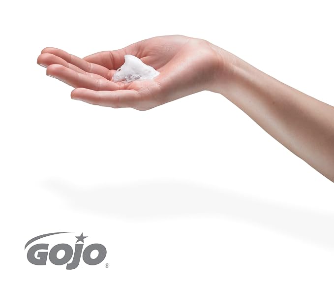 GOJO Clear & Mild Foam Handwash,EcoLogo Certified,1200 mL Foam Hand Soap Refill LTX-12 Touch-Free Dispenser - 1911-02,(Pack of 4)