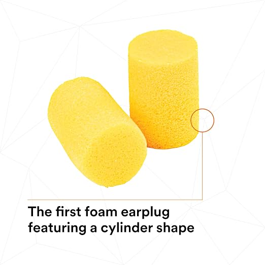 3M Ear Plugs, E-A-R Classic 312-1201, 200 Pairs of Disposable Earplugs, 1 Pair/Poly Bag, Uncorded, Noise Reduction Rating 29 dB NRR, Foam, Regular Size, Roll Down, Compliant with ANSI/ASA S12.71-2018