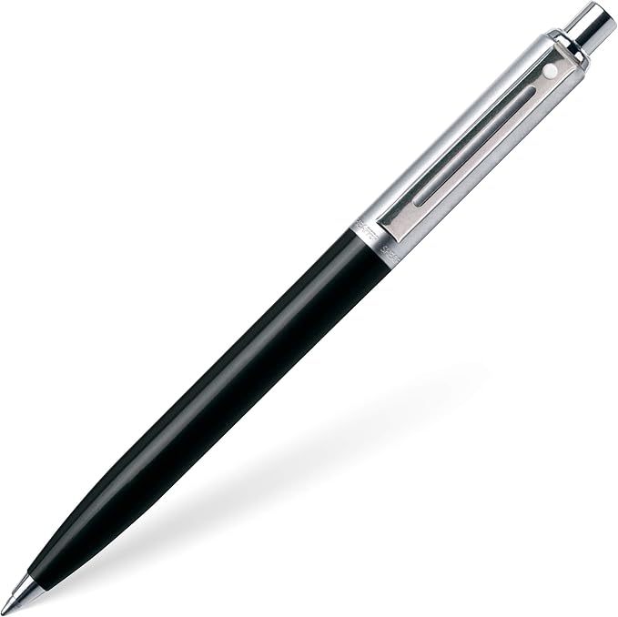 Sheaffer Sentinel Black Ballpoint Pen with Chrome Trim