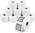 Aegis Adhesives - 2.5" X 2.5" Square Direct Thermal Labels (7080 Count, 12 Rolls) - QR Code Stickers, Address Tags, Barcode Labels, Product Packaging - Compatible with Zebra and Rollo Printers