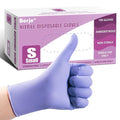 Borje Nitrile Exam Gloves Small, 100 Count Disposable Gloves, Iris Blue | Latex-Free Powder-Free, Food Safe, Cooking, Cleaning