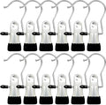 Boot Hangers for Closet, 12 Pack Hanging Hooks for Laundry, Towel Clips Boot Organizer for Home and Travel, Clothespins Clip Hangers for Pants Hats Socks Gloves