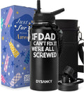 DYSANKY Fatehers's Day Water Bottle Gift– Insulated Stainless Steel Bottle with Carrier Bag, Strap & Gift Box – BPA-Free – Ideal for Hiking, Camping & Travel 32 oz